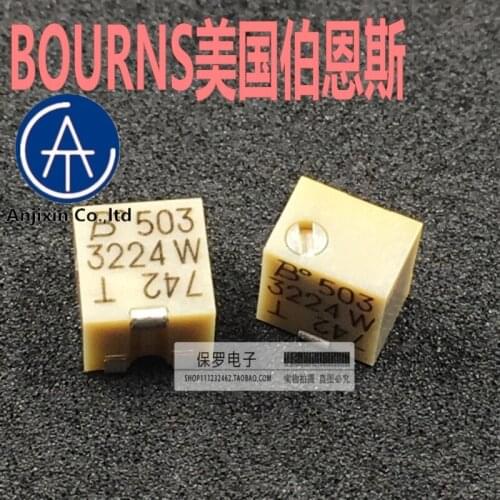 10pcs 100% orginal new real stock BOURNS 3224W-1-503E 50K multi-turn high precision adjustable resistance potentiometer