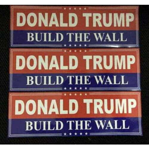 10PCS Donald Trump For President 2020 Bumper Sticker Build The Wall