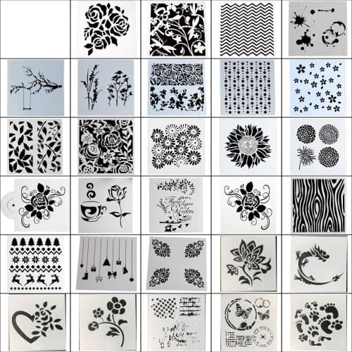 10 pcs/lot Cake Stencil Plastic Lace Cake Boder Stencils Template DIY Drawing Mold Cake Decorating Tool Bakeware Cake Tools