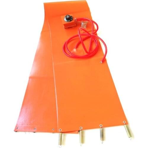 110v 2000w 250*1740*1.5mm Silicone Oil Drum Heater for oil barrel