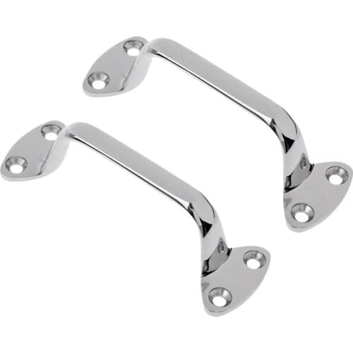 2 Pieces Boat Transom Hatch Door Grab / Lift Handle 6" Marine Grade Stainless Steel