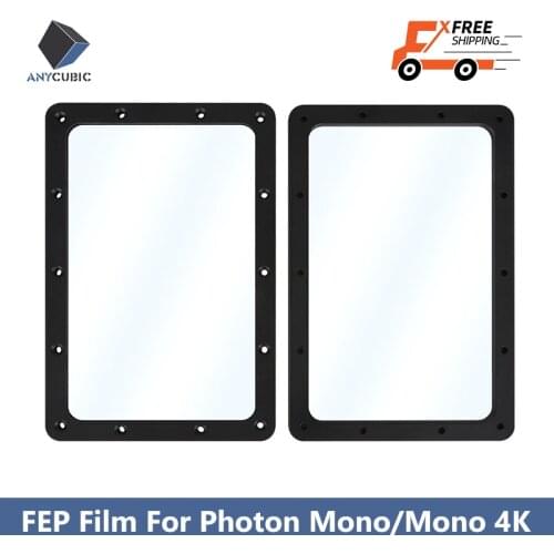 ANYCUBIC 2PCS/Lots FEP Film 173*115.4mm thickness 0.15mm 3d Printer Parts For Photon Mono impresora 3d