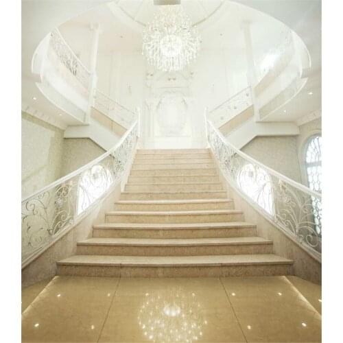 300*200CM Photography Backdrops Photo Studio Holiness White Palace Wedding Backdrops Brick Stair Bright Light Photo Background