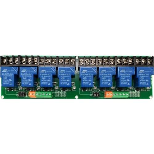 8 channel 5V 12V 24V 30A relay module with optocoupler isolation high and low level trigger smart home PLC automatic control