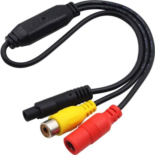 Car Video Cable RCA-4PIN For Car Rear View Backup Camera Connect Car Monitor DVD