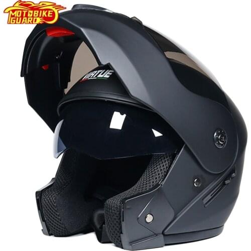 Casco Moto Motorcycle Double Visor Helmet Woman Flip Up Helmets Motorbike Man Helmets Full Face Motorcycle Knight Helmet