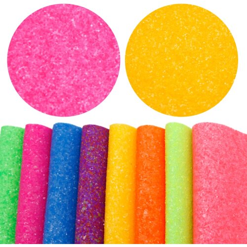 David accessories 8pcs/pack 20*33cm Chunky Glitter PVC Faux Synthetic Leather Set DIY Sewing Garment Knotbow Bag,1Yc7074