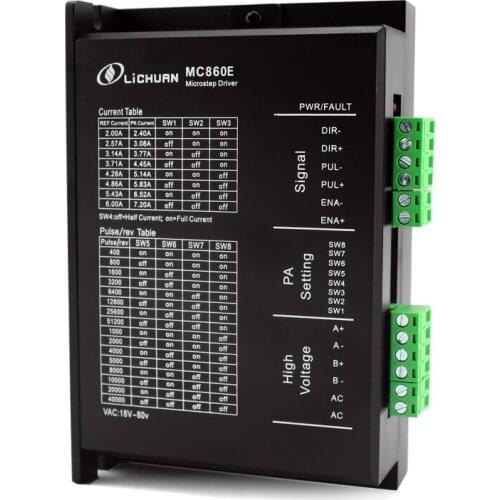 Stepper drive MC860E 86 stepper motor driver AC-DC-24-70V with smart fan