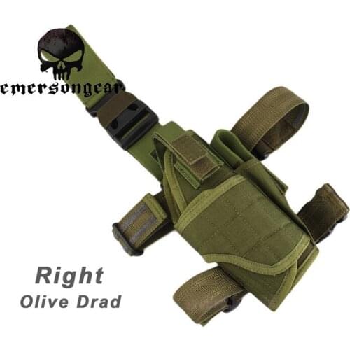 EmersonGear Tornado Universal Tactical Thigh Holster Combat Military Holder For Pistol EM6206 Olive Drad