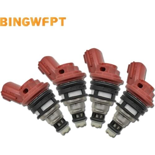 4Pcs 100% Tested AY-RK-038 16600-53J03 16600-53J00 A46-00 Fuel Injectors For Nissan SR20DET 200SX 300ZX Sentra