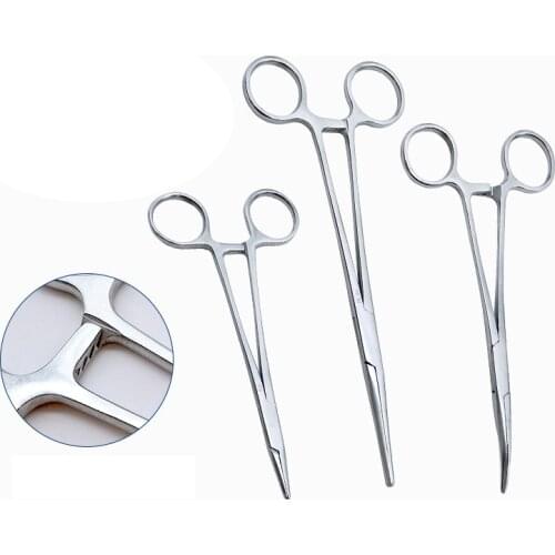 Stainless Steel Hemostatic Clamp Forceps Surgical Forceps Surgical Tool kit Hemostatic Forceps Pliers Straight/Elbow Tips