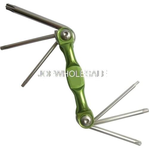 Chrome vanadium alloy steel RAH-02 Folded 6-in-1 Plum screwdriver,folding key set