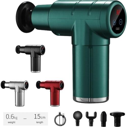 6/32 Gears USB Charging Massage Gun Vibrators Fascia Gun Массажер Armas Body Muscle Massager Home Fitness Equipment
