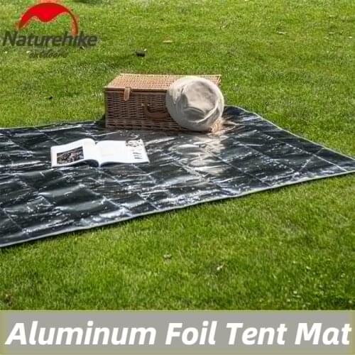 Naturehike Aluminum Foil Waterproof Camping Tent Mat PE Folding Floor Mattress Outdoor Beach Picnic Mat 3 Sizes Sun Shelter