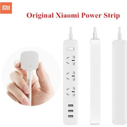 Origianl Xiaomi Mijia Power Socket Portable Strip Plug Adapter with 3 USB Port Multifunctional Smart Home Electronics