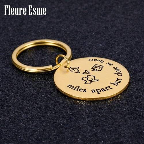 Personalized keychain Custom Best Friend Keychain Couple For Lovers Boy Girl Anniversary Customized Family pendant key ring