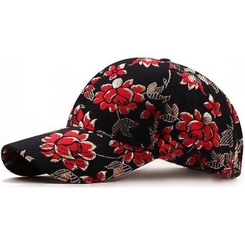 Simple Womens Baseball Cap Painting Embroidery Flower Girl Snapback Hats Jeans Woman Female Cap Summer fishing Sun Hat