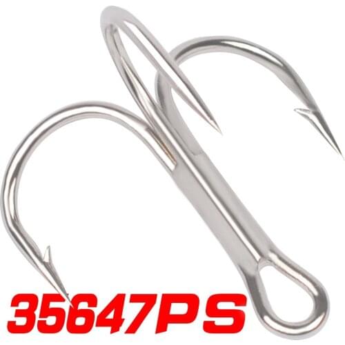 5pcs/lot Fishing Hook High Carbon Steel Overturned High Steel Carbon Material Treble Black Fishing Hook Round Folded