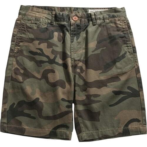 Camouflage Casual Shorts Mens Summer Safari Style Knee-length Shorts Outdoor Military Half Pants Men