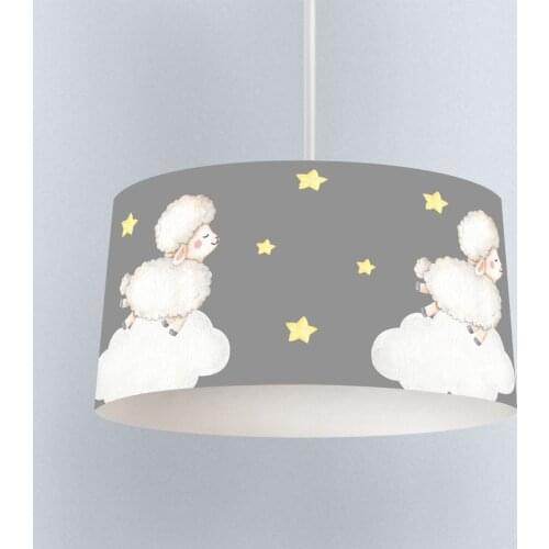 Lamp For Kids Bedrooms Light Chandelier for Living Room Childrens Room Gray Sheep Cloud Model 323