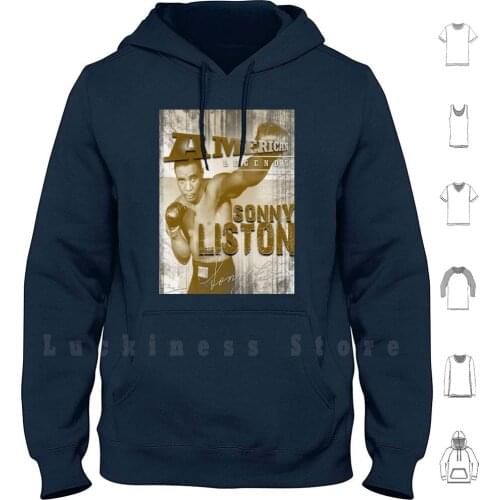 Sonny Liston hoodies long sleeve Boxing America Sports Classics Ali Knockout Ko Sonny Liston