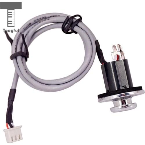 Tooyful Acoustic Guitar Pickup EQ Interior Cable with 3 Pin Plug and 6.35mm Jack for Guitar EQ Preamp Replacement