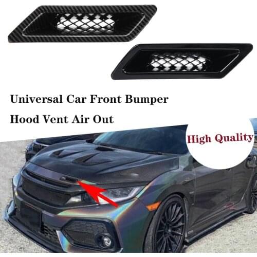 FC Style Universal Car Front Bumper Hood Vent Air Out For HONDA CIVIC 4 DOOR SEDAN FK4 FK7 5DR HATCHBACK For Audi
