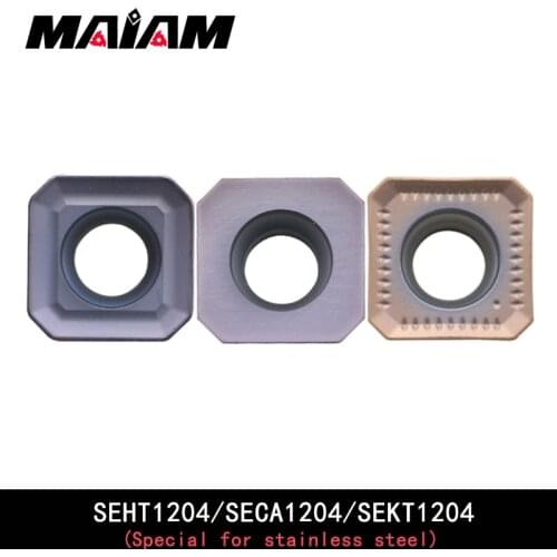 SECA SEKT SEHT insert SECA1204 SEKT1204 SEHT1204 AFTN inserts carbide cnc milling cutter insert for milling Stainless steel