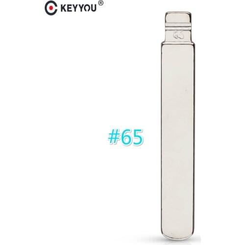 KEYYOU Replacement Car Metal Blank Uncut Flip KD Remote Key Blade Type #65 for Subaru