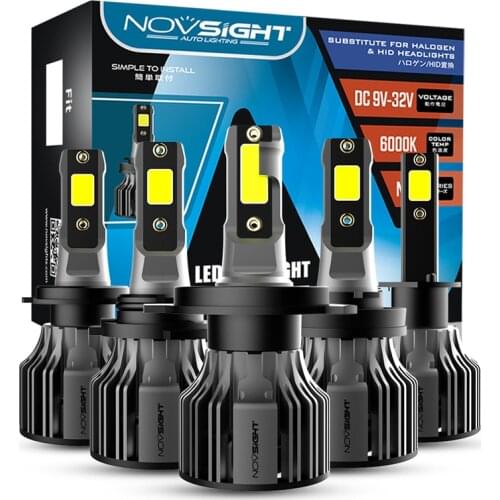 1pair Super Bright 72W 10000lm 6000K White Led Headlight Bulbs H7 LED Car Lights Auto Headlamps N39 D40