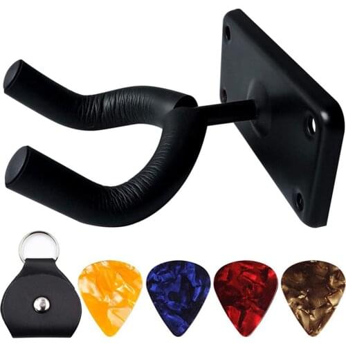 1 Pcs Guitar Hanger Hook Holder Wall Mount Stand Rack Bracket Display for Acoustic Electric Bass Guitars ukulele