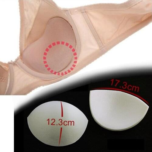 20pairs Off white Cup Soft Foam Pads Push Up Breast Enhancer For Bikini Pads Yoga Sports Insert Bra Accessories WB91