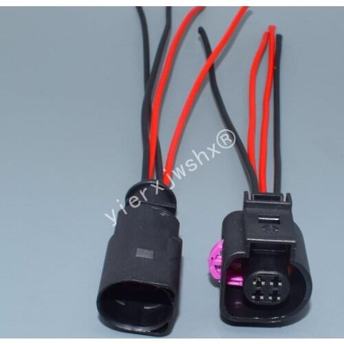 Yierxjwshx 4B0973812 4B0973712 4 Pin Automotive Connector 1.5mm Waterproof Pressure Water Temperature Sensor Plug For VW