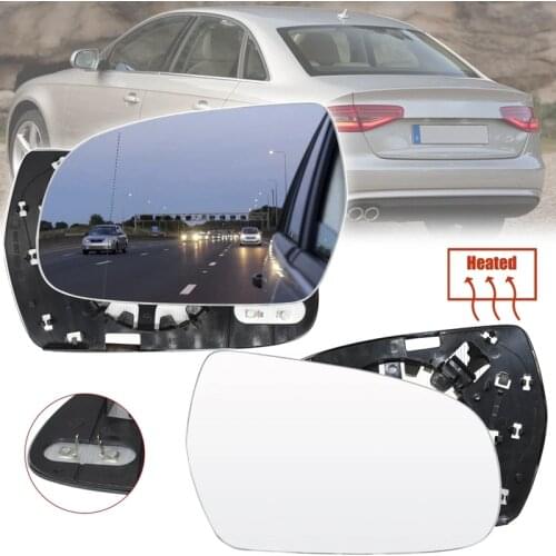 For- A3 A4 S4 A5 S5 Quattro 2010-2017 Car Rearview Mirror Glass Heated Side Mirror Glass L+R