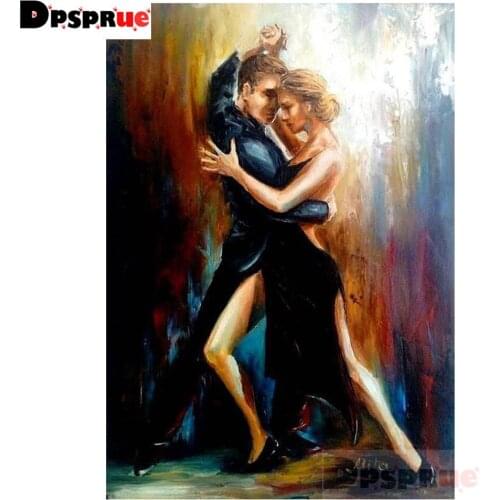 Dpsprue Diy 5d diamond painting Cross stitch Dance Diamond mosaic home decoration embroidery pattern handmade Friend gift DK09