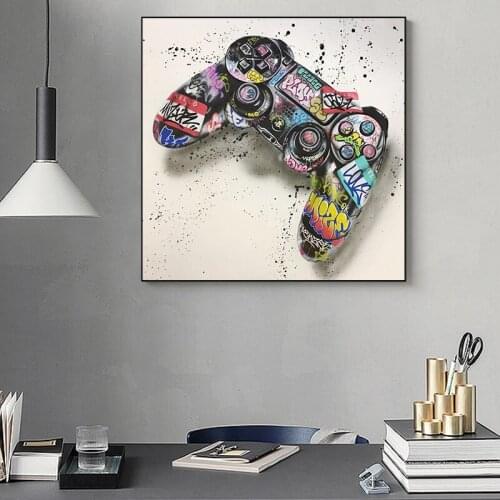 Graffiti Art Game Board Oil Painting Art Poster and Childrens Wall Home Decoration Abstract Board Painting Decorative Painting