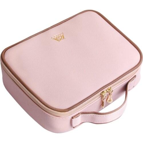 MAANGE Women Cosmetic Bag PU Leather Travel Cosmetic Organizer High Capacity Pouch Beauty Makeup Bag Multifunction Tools