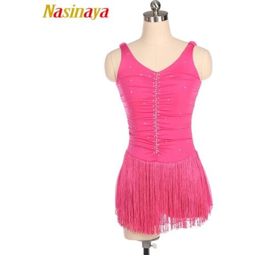 Nasinaya Figure Skating Dress Customized Competition Ice Skating Skirt for Girl Women Kids Patinaje Gymnastics Performance 391