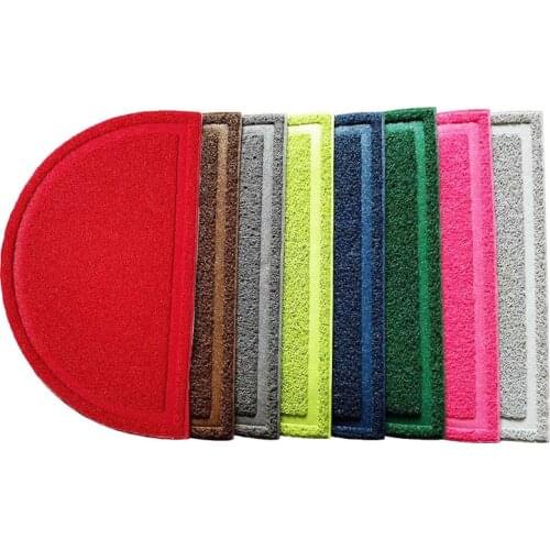 Pet Mat PVC Mat Factory Direct Environmental Protection Tasteless Waterproof Anti-skid Semicircle Plastic Cat Sand Mat