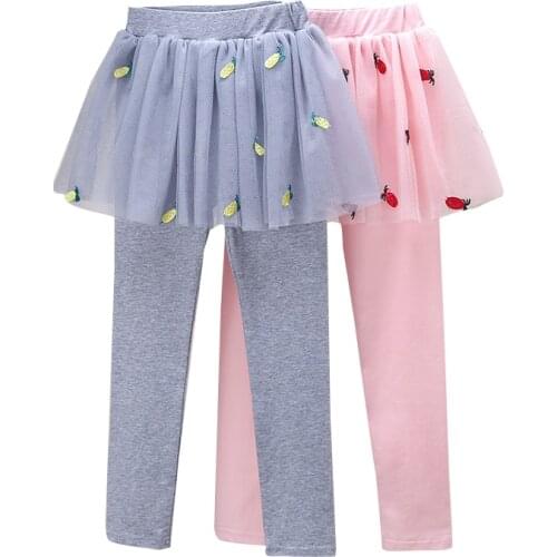 Girls Leggings Children Winter Autumn Print Flower Pantskirts Korean Style Cotton Culottes Leggings Baby Girl Clothing