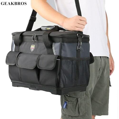 Multifunctional Fishing Bag Fishing Tackle Lure Line Storage Fish Box Bag Outdoor Waist Shoulder Bag Case Reel Backpack Tool Bag