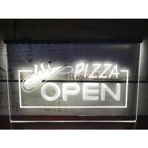 I026 OPEN Pizza Restaurant Displays LED Neon Light Sign