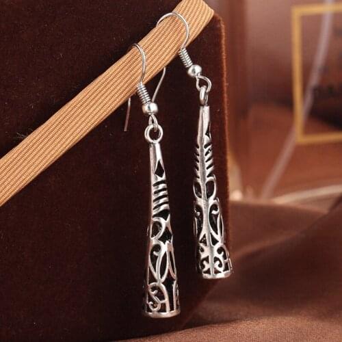 Chic Long Hollow Vintage Tassel Drop Earring Bohemia Fashion Women Pendant Dangle Earrings Jewelry Accessories