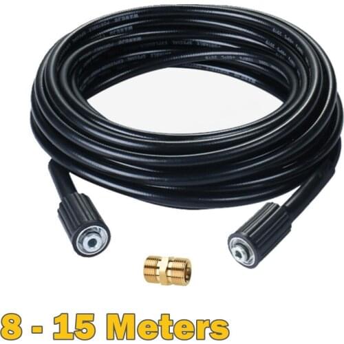 8-10 Meters High Pressure Hose With M22 14mm/15mm Twist Connetor Extension For Car Washer Karcher Elitech Huter Interskol