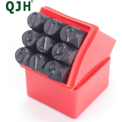 High Quality Carving English Letter Metal Punching Numbers Black Steel Stamping Tool DIY Leather Craft Press Punches Tool Set