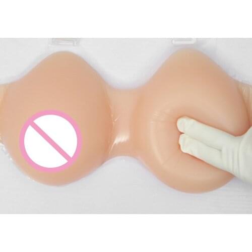 Silicone Breast Forms Realistic 600g B Cup Strap Fake Boobs for Cosplay False Breasts Bust Enhancer for Crossdresser Size M