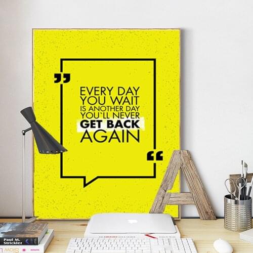The Inspirational quotes Canvas Print painting Wall Picture Decor Poster For Study Room Lecture Decoration Unframed LZ880