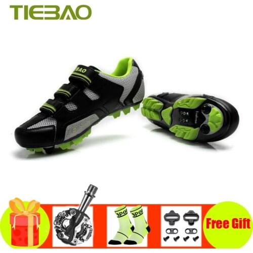 Tiebao Cycling shoes riding racing sneakers 2019 self-locking Professional Men Women MTB Bicycle mtb pedals mountain bike shoes