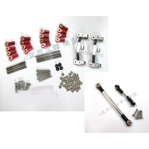 WPL C14 C24 RC Car spare parts Upgrade metal metal lever + rod seat +Metal steering