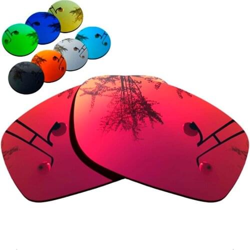 100% Precisely Cut Polarized Replacement Lenses for Fives Squared Sunglasses Magenta Red Mirrored Coating Color- Choices